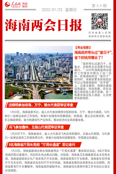 2022年海南两会日报第四期