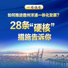 一图读懂|如何推进儋州洋浦一体化发展？28条“硬核”措施告诉你！