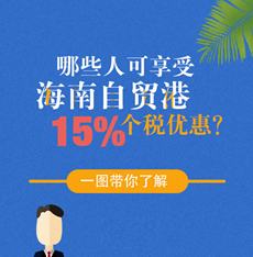 哪些人可享受海南自贸港15%个税优惠？一图带你了解