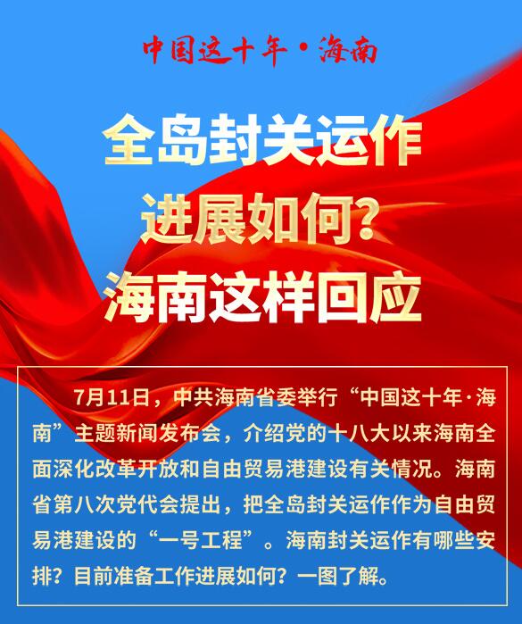 全岛封关运作进展如何？